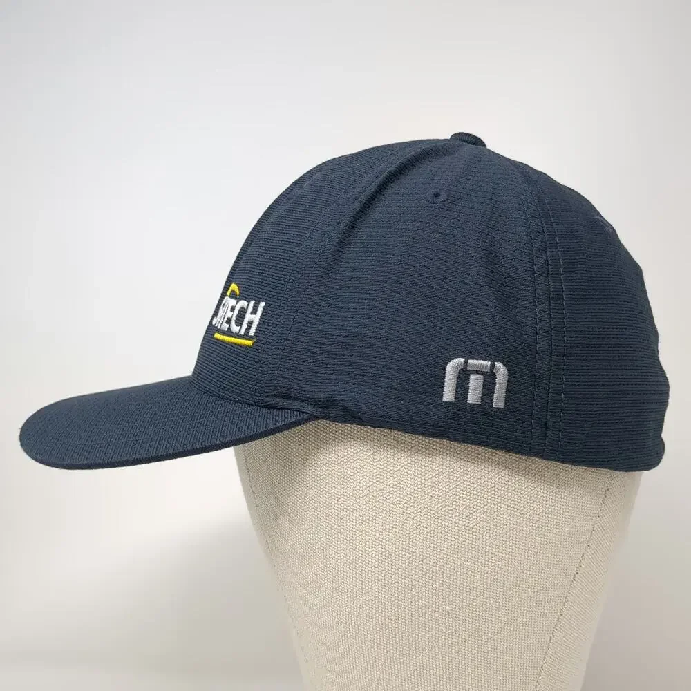 TravisMathew Baseball Cap Blue XL SITECH Construction Technology Fitted Hat